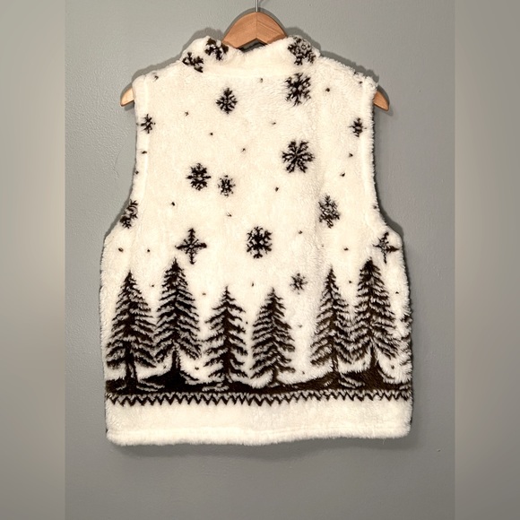 Vintage Cobblestone Canyon Winter Fur Vest Made In USA Size Large NWT - Picture 2 of 3